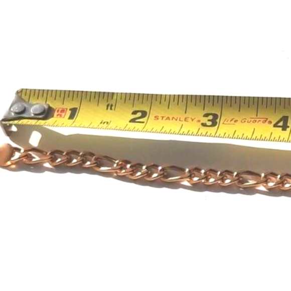 14K Gold Plate Cuban Link Bracelet NWOT USA Made - Picture 4 of 7